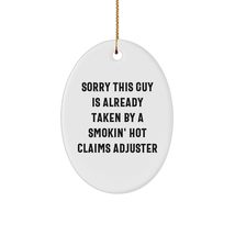 Claims Adjuster Gifts, Funny Quotes, Oval Ornament, Christmas Unique Gifts from  - £14.98 GBP