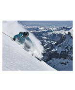 Skier Scene Sport Powder Ski Snow Jump Stunt Poster A3 42cm x29cm BLPA3P... - $17.33