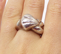 925 Sterling Silver - Vintage Modernist Band Ring Sz 7 - RG3095 - £30.03 GBP