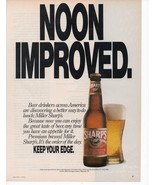Miller Sharps beer Vintage Full page Color Print Ad GQ Magazine May 1992 - $3.99