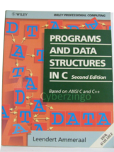 Programs And Data Structures In C Vintage 1996 PREOWNED - $13.88