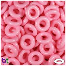 BeadTin Baby Pink Opaque 16mm Ring Craft Beads (100pcs) - $3.39
