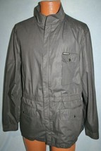 Vintage 80s Members Only Long 2 Snap Pocket Grey Jacket L 44 Windbreaker Rare - £38.71 GBP