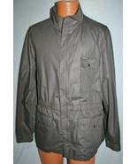 Vintage 80s MEMBERS ONLY Long 2 Snap Pocket Grey JACKET L 44 Windbreaker... - $69.45 CAD