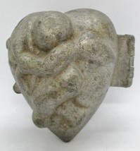 Antique Eppelsheimer Hinged Heart Shaped Cupid Ice Cream Mold - £93.45 GBP