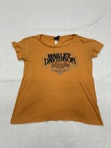 Harley Davidson Motorcycles Women&#39;s Orange T Shirt Size XL Orlando, Fl - $10.27