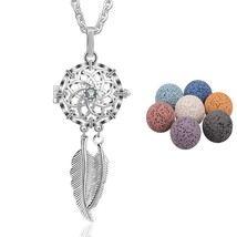 16mm Crystal Sun Flower cage Locket Harmony Ball Pregnancy Pendant Necklace fit  - £18.16 GBP