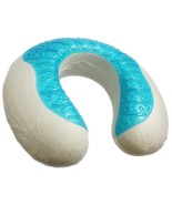 Luxury Memory Foam And Gel Travel Neck Cushion WARM &amp; COOL U Shape Pillo... - $19.32