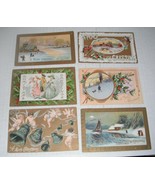 Postcards--Christmas--23 different--rh...No Santas...about 100 years old... - £17.99 GBP