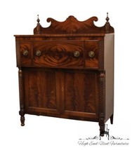 VINTAGE ANTIQUE Bookmatched Mahogany Victorian Traditional Empire Style ... - £1,966.56 GBP