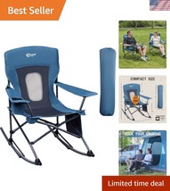 Comfortable Mesh Back Portable Rocking Chair with Cup Holder, Ideal for ... - $107.99