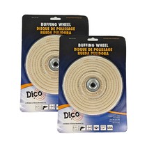 2 Dico Cotton Firm Cushion Buffing Wheel #40 6&quot; 7000194 - $18.80