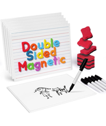 Gamenote Magnetic Small White Board Set - Double Sided Magnet Dry Erase ... - £23.63 GBP