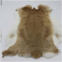 Sunshine Soft Rabbit Pelt: Natural Yellow Tan Hide 10&quot; x 14 - £25.19 GBP