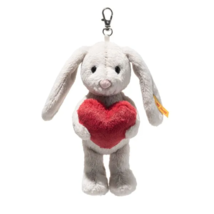 Steiff - HOPPIE Plush Rabbit Keyring LOVE- 6" Authentic Steiff - $34.60
