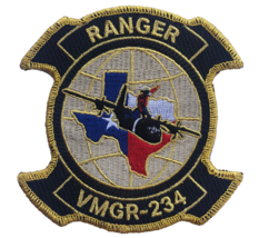 4&quot; Marine Corps VMGR-234 Rangers Texas Flag Friday Hook &amp; Loop Embroidered Patch - £23.56 GBP