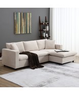 Modern Sectional Sofa: 4-Seat Comfort &amp; Style - $1,197.07 CAD