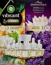 Air Wick Vibrant White Gardenia &amp; Plumeria and Lavender &amp; Waterlily, 6 R... - $24.99