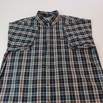 Carhartt Men's Multicolor Cotton Button-Down Collar Casual Check Shirt Size L image 11