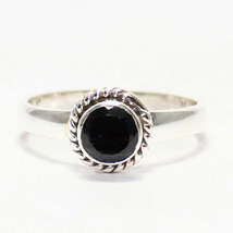 Amazing Natural Black Tourmaline Gemstone Ring, Birthstone Ring, 925 Sterling Si - £22.32 GBP