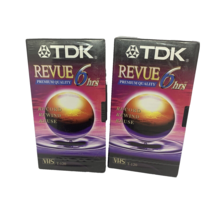 TDK T-120 Revue Premium Quality VHS New Blank Video Cassette Tape 6 Hours - $18.65