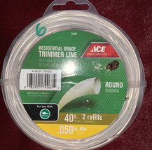 0.050&quot; x 40&#39; String Trimmer Line ACE Mower Parts AC-WLS-50 082901740674 - £10.07 GBP