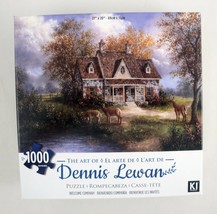 Welcome Company Dennis Lewan Art Puzzle Cottage Deer Karmin 1000pc 27x20... - £9.95 GBP