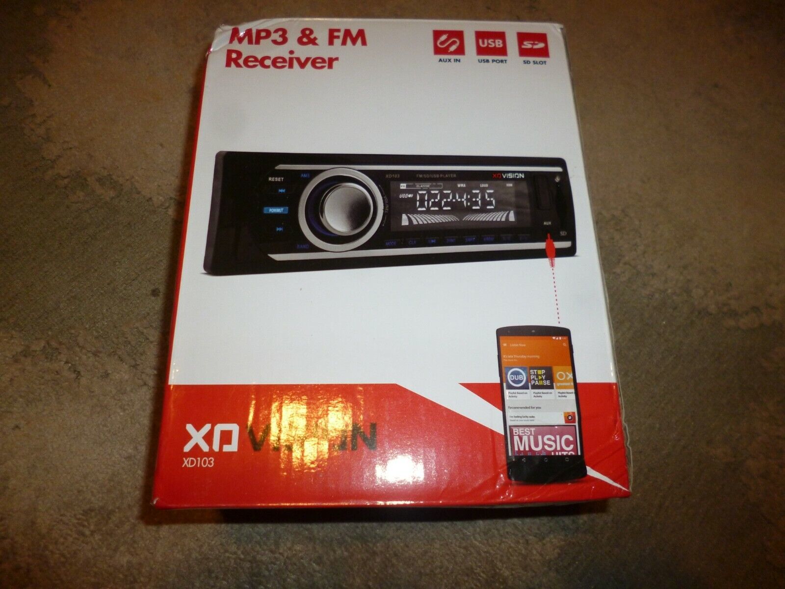 XO Vision XD103 In Dash Receiver - $16.36