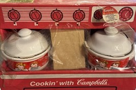 Cookin&#39; with Campbells Gift Box Two Soup Bowl Gift Set Vintage 1998 Read Desc - £20.92 GBP