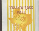 Yellow Rose Cafe Menu Lee Trevino Drive El Paso Texas 1990&#39;s - $21.78