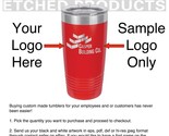 ENGRAVED Custom Personalized Name/Logo 20oz Stainless Steel Tumbler Red ... - £18.04 GBP