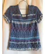 Sigrid Olsen Sport Women&#39;s Pretty Blue Sweater (S) Hand Knitted Casual - $19.80