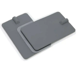 2 Pcs Rubber Big Square Sticky TENS Microcurrent Electrodes 7x11 cm Reusable - £13.21 GBP