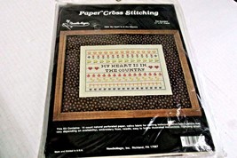 VINTAGE COUNTED CROSS STITCH KIT My hear is in the Country by Needle Mag... - £12.65 GBP