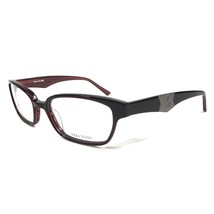 Vera Wang Eyeglasses Frames V087 BU Burgundy Red Square Horn Rim 52-17-135 - £37.20 GBP