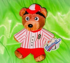 VINTAGE 1999 OFFICIALL TEDDY GRAHAMS 4&quot; BASEBALL BEAN BAG COLLECTIBLE PLUSH - $4.28