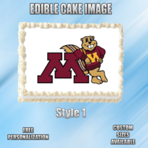Minnesota Edible Image Topper Cupcake Frosting 1/4 Sheet 8.5 x 11&quot; - $11.75