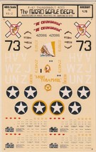 1/48 Micro Scale Decals P-47C/D Thunderbolt Aces Aces 48-2 - £12.37 GBP