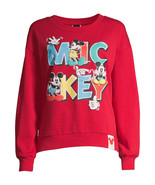 Mickey Mouse Juniors&#39; Graphic Sweatshirt Size L/G 11-13 Color Red (LOC T... - $345.36 MXN