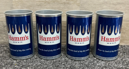 HAMM`S Aluminum Beer Can Cup Tumblers St. Paul MN - Set of 4 - £52.97 GBP