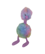 JellyCat London Rainbow Pom Pom Ostrich Plush 16&quot; Stuffed Animal - $282.06 MXN