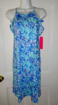 NWT LILLY PULITZER SALTWATER BLUE SUNS OUT FUNS OUT BILLIE SWING DRESS L - $1,235.29 MXN