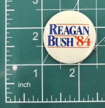 1984 Reagan Bush Presidential Campaign Pinback Button 1 3/8in - $9.00