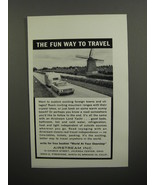 1962 Airstream Land Yacht Trailer Ad - The fun way to travel - £14.55 GBP