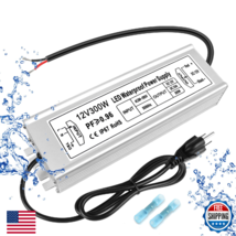 LED Driver 300W 12V Power Supply, IP67 Waterproof Low Voltage Transformer - $81.42