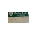 Vintage Mackey Radio Radiogram Envelope Correspondence Seating Card - £8.88 GBP