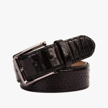 The Boss Black Snake Leather Belt image 9