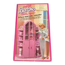 1987 Mattel Barbie 3-Piece Wall Unit Living Pretty European Marketing Unopened - £227.75 GBP