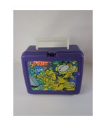 Garfield Lunch Box &amp; Thermos Brand 1978 Rare Purple USA Snarf Chomp Vintage - £22.92 GBP