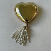 Vintage Estee Lauder Small Golden Heart Compact Lucidity Powder Medium 0... - $59.99